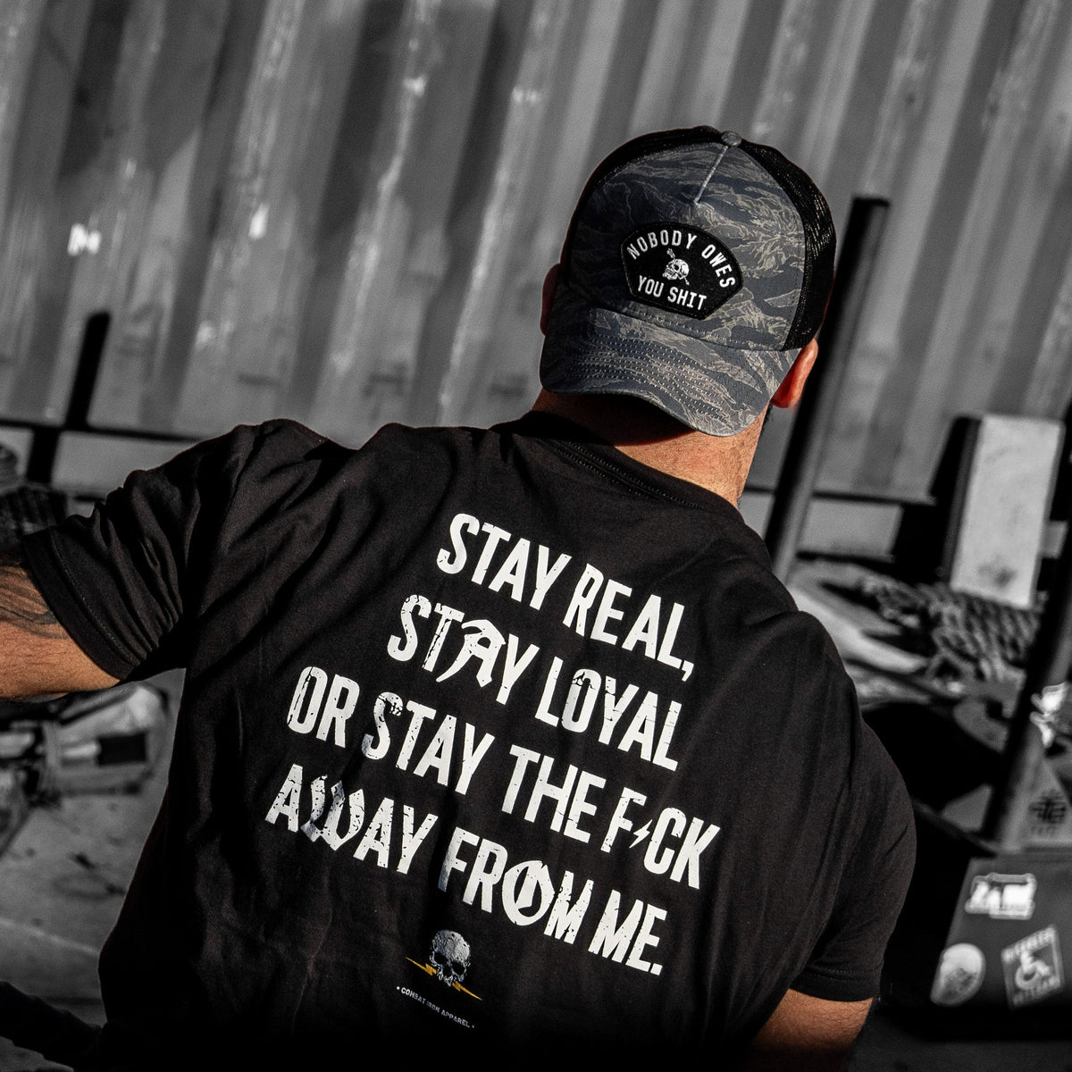 Nobody Owes You Shit Patch Five Panel Breacher Snapback Hat