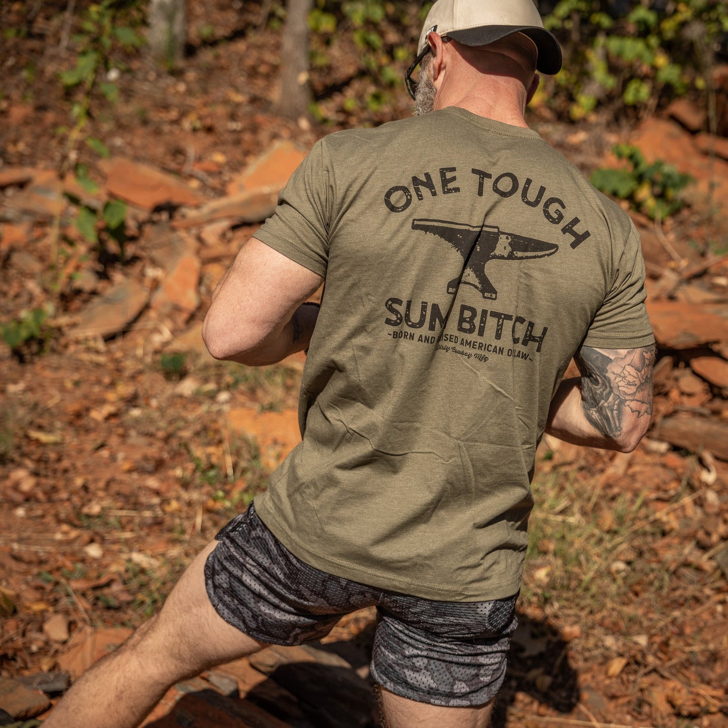 One Tough Sum Born and Raised American Outlaw Men's T-Shirt