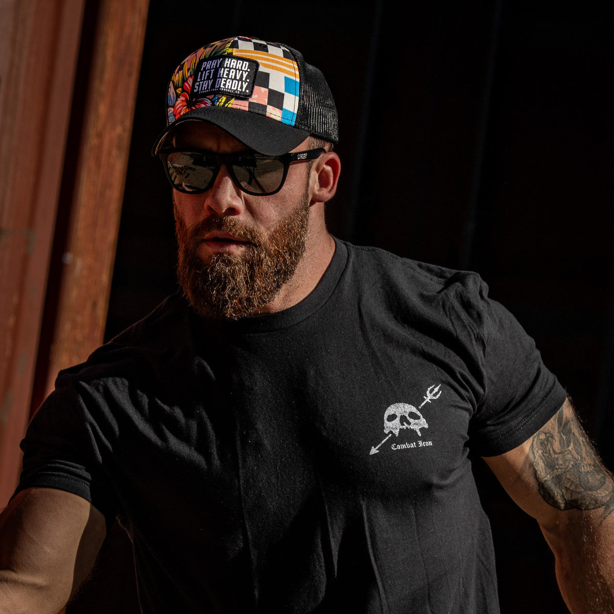 Pray Hard. Lift Heavy. Stay Deadly. Patch Original Ripstop Snapback Hat