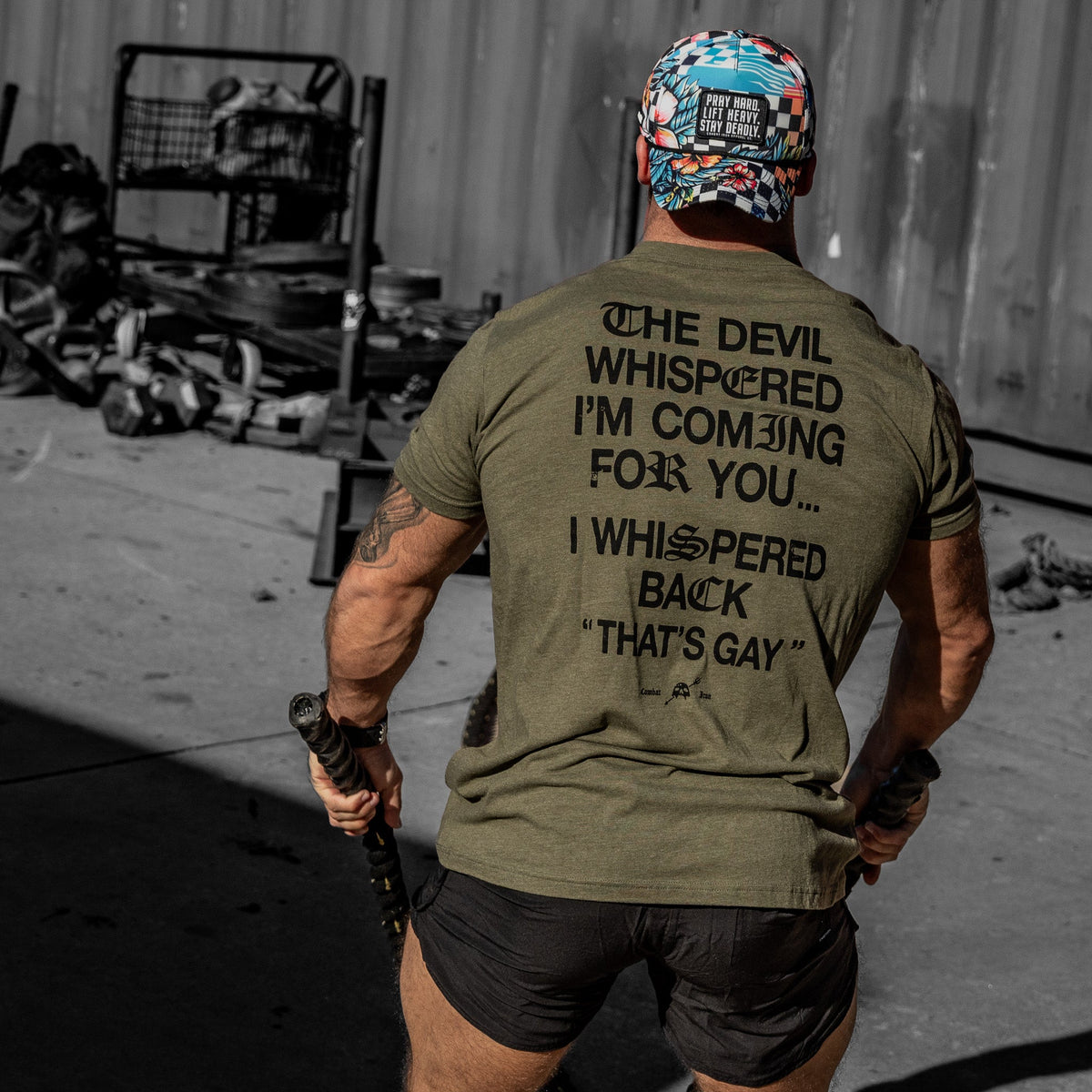 The Devil Whispered I’m Coming For You Men’s Graphic T-Shirt