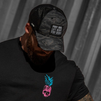 Pray Hard. Lift Heavy. Stay Deadly. Patch Original Ripstop Snapback Hat
