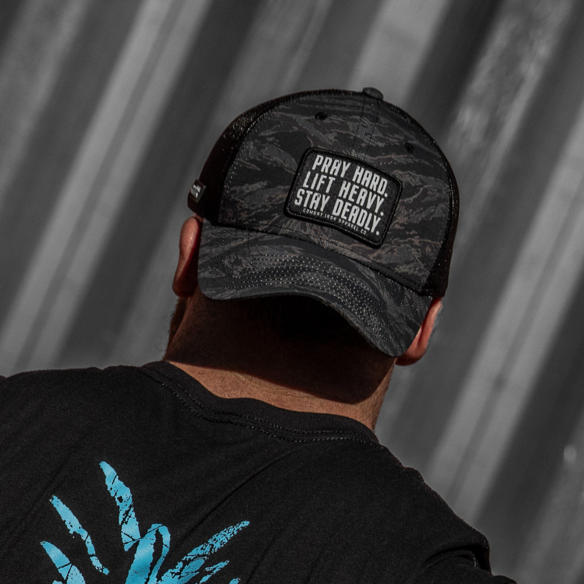 Pray Hard. Lift Heavy. Stay Deadly. Patch Original Ripstop Snapback Hat