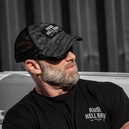 Raise Hell Baby Patch Tactical Ripstop Mesh Snapback Hat
