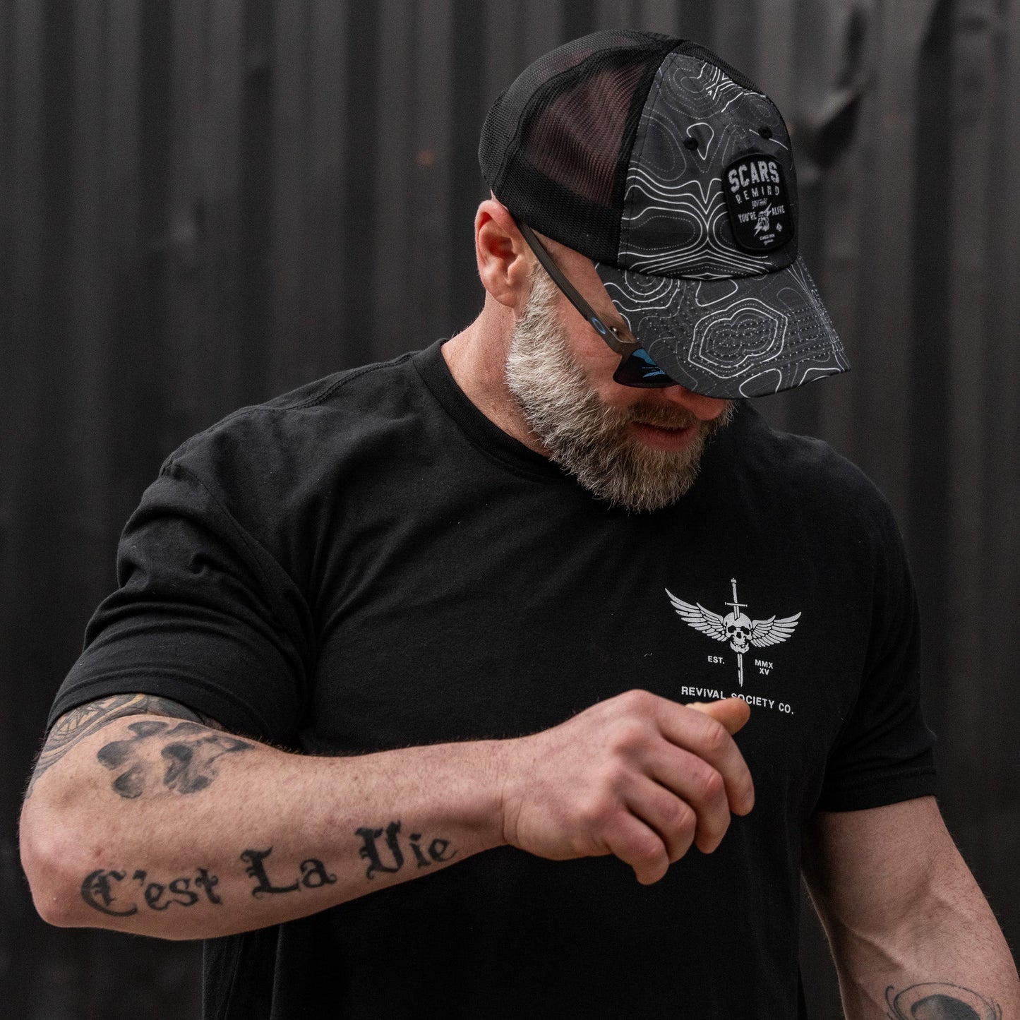 Scars Remind You You're Alive Patch Tactical Ripstop Mesh Snapback Hat