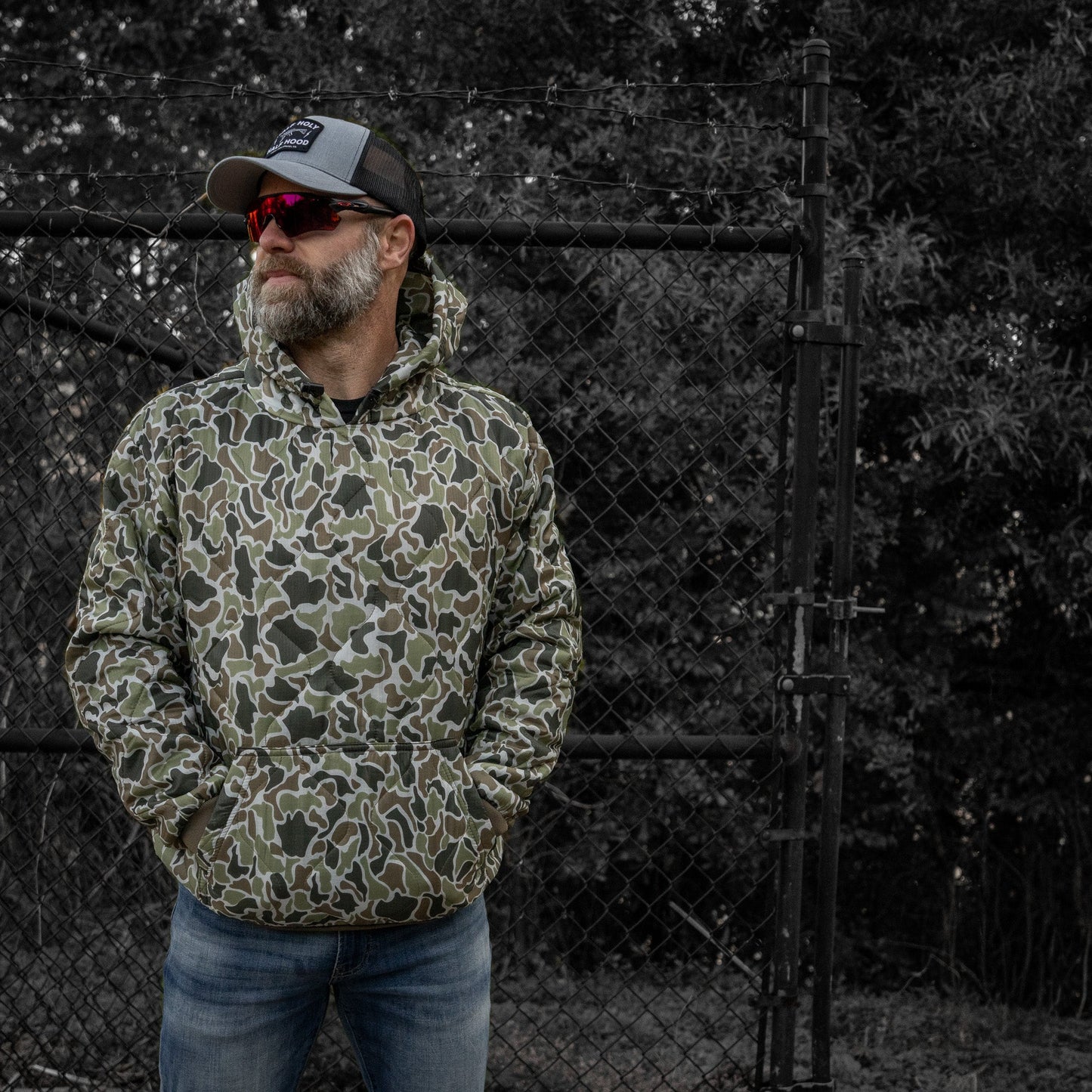 Half Holy. Half Hood. Patch Snapback Hat