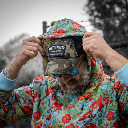 Retired Hoochie Daddy Veteran Patch Ripstop Tactical Mesh Snapback Hat