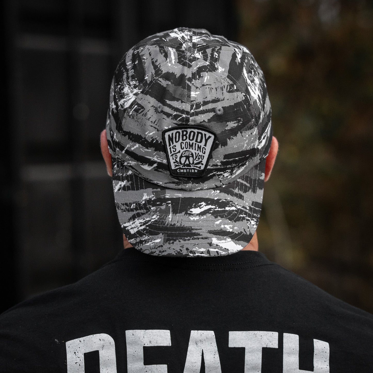 Nobody Is Coming To Save You Skull Patch RipStop Low Pro Operator Hat