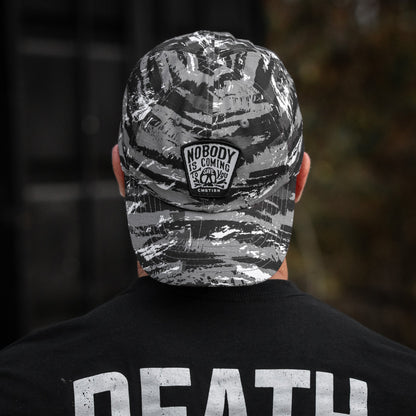 Nobody Is Coming To Save You Skull Patch Ripstop Snapback