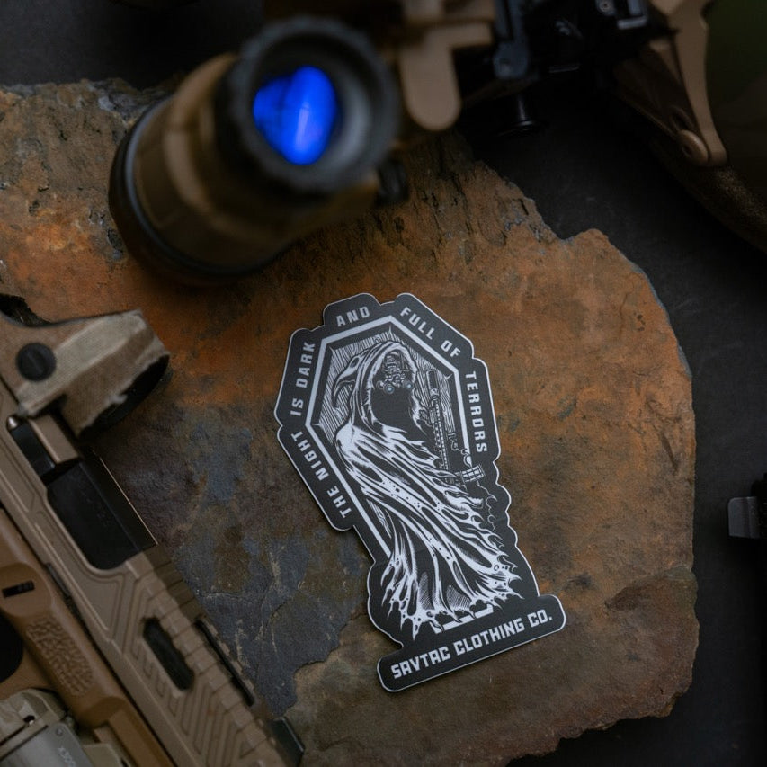 The Night Is Dark Sticker