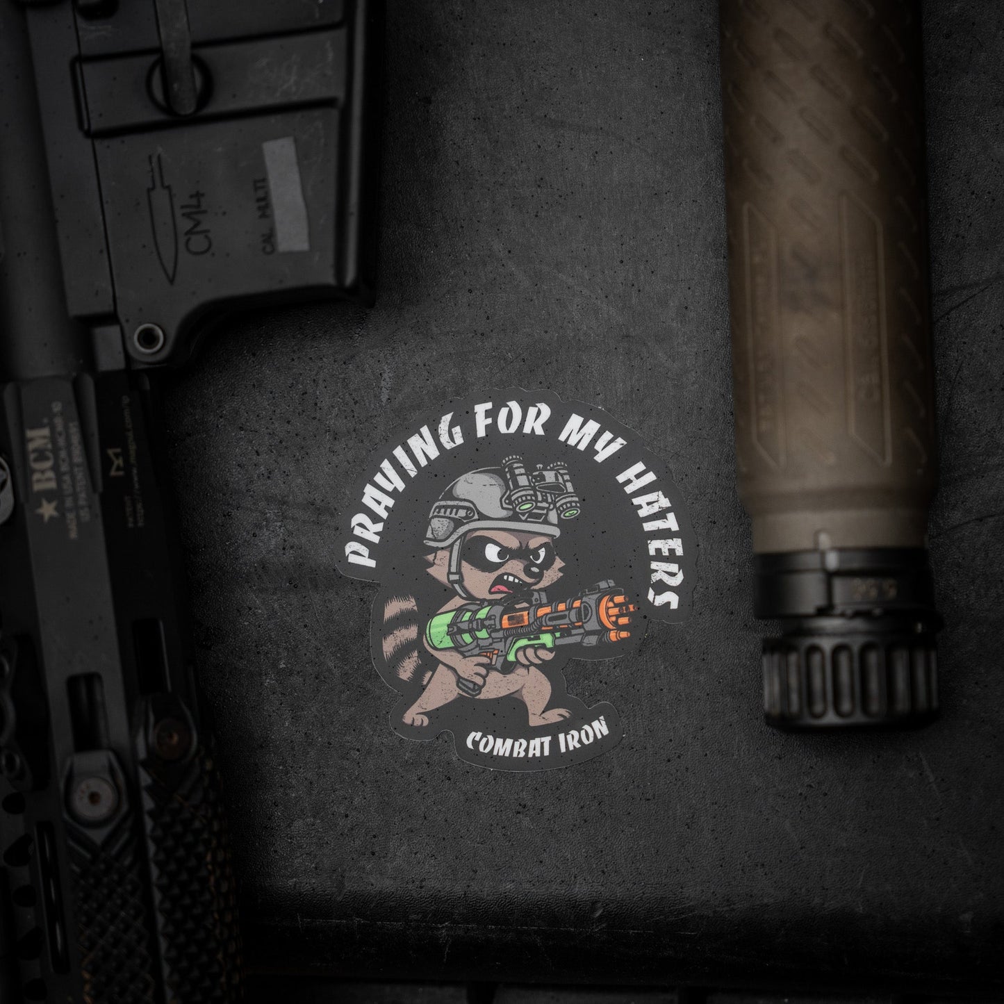 Prayin' for my haters Racoon Decal