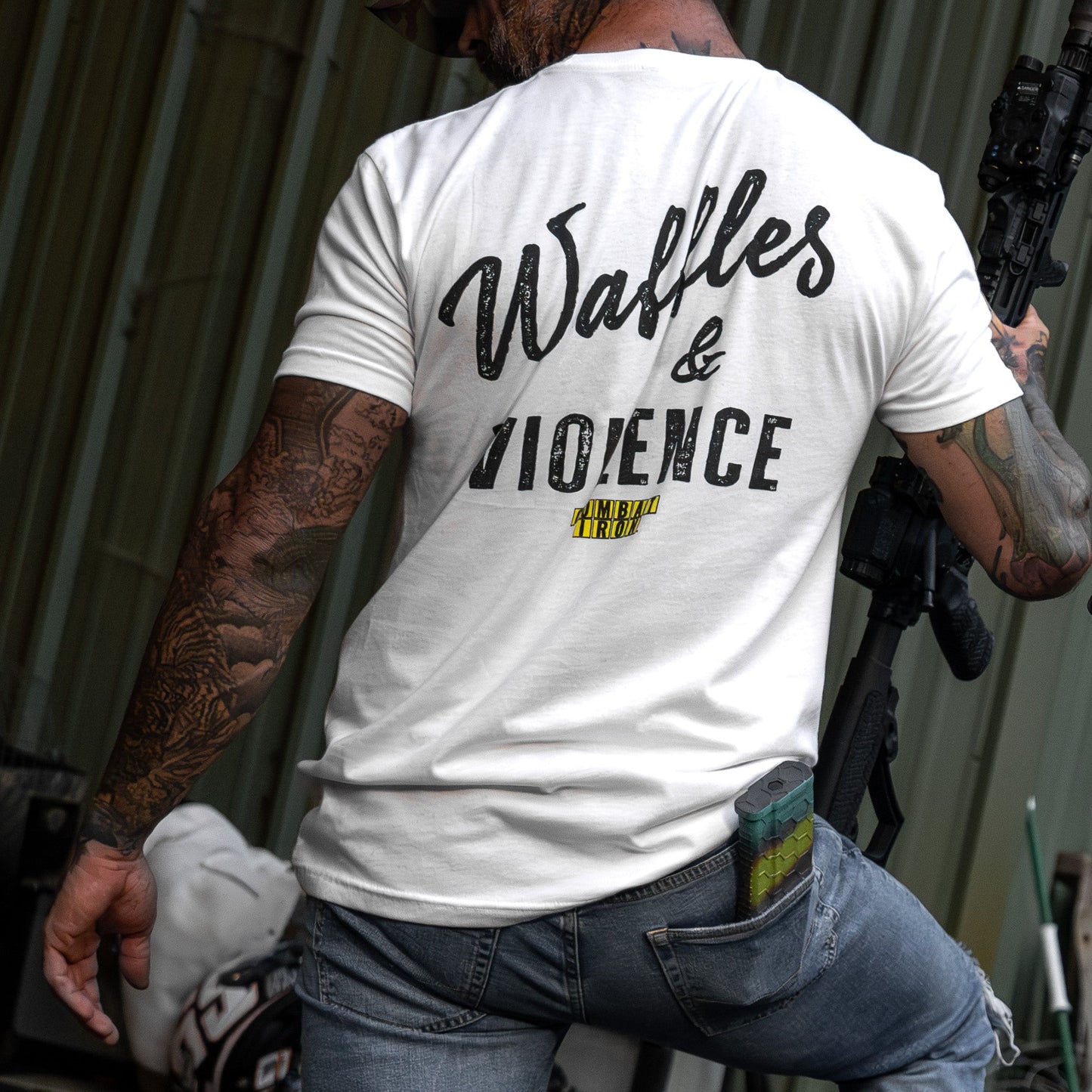 Waffles & Violence Men's T-Shirt