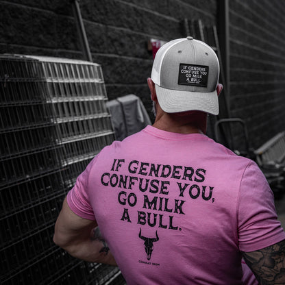 If Genders Confuse You, Go Milk A Bull Patch Snapback Hat