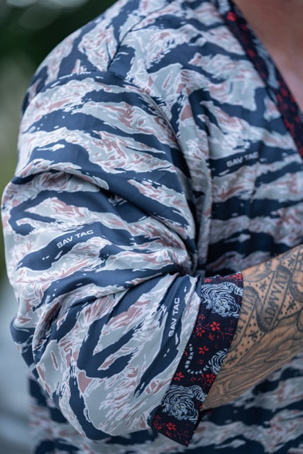 Tiger Stripe Kimono Robe