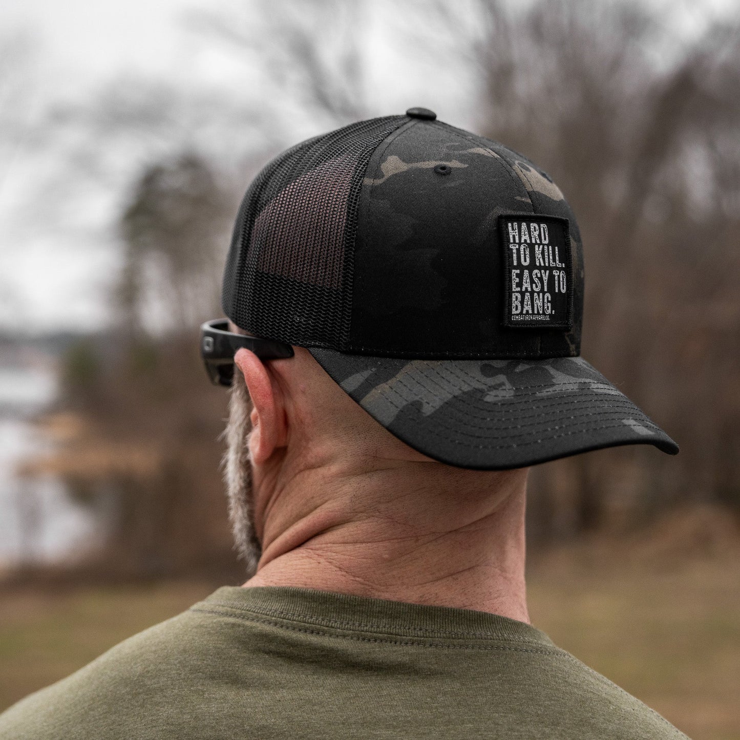 Hard to Kill. Easy to Bang. Patch Snapback Hat