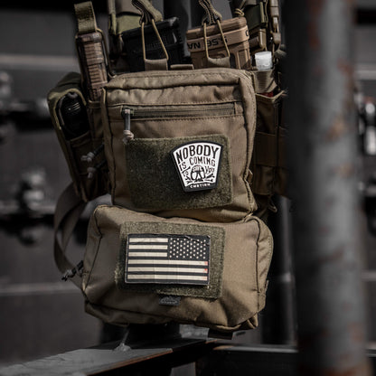 Nobody Is Coming To Save You Skull PVC Velcro Patch