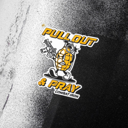 Pull Out & Pray Grenade Decal