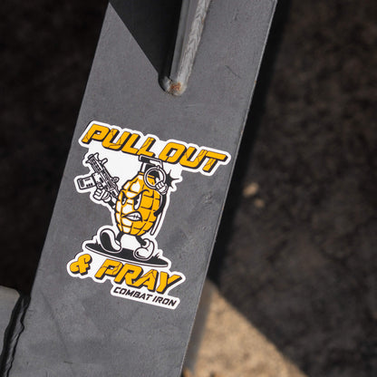 Pull Out & Pray Grenade Decal