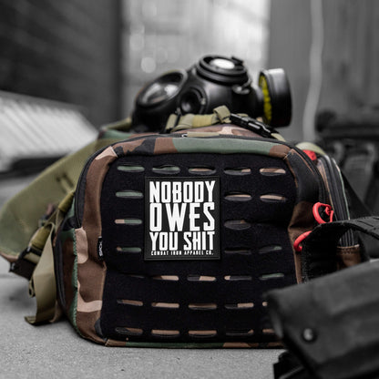 Nobody Owes You Shit PVC Velcro Patch