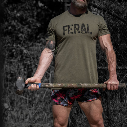 Feral Distressed Men's T-Shirt