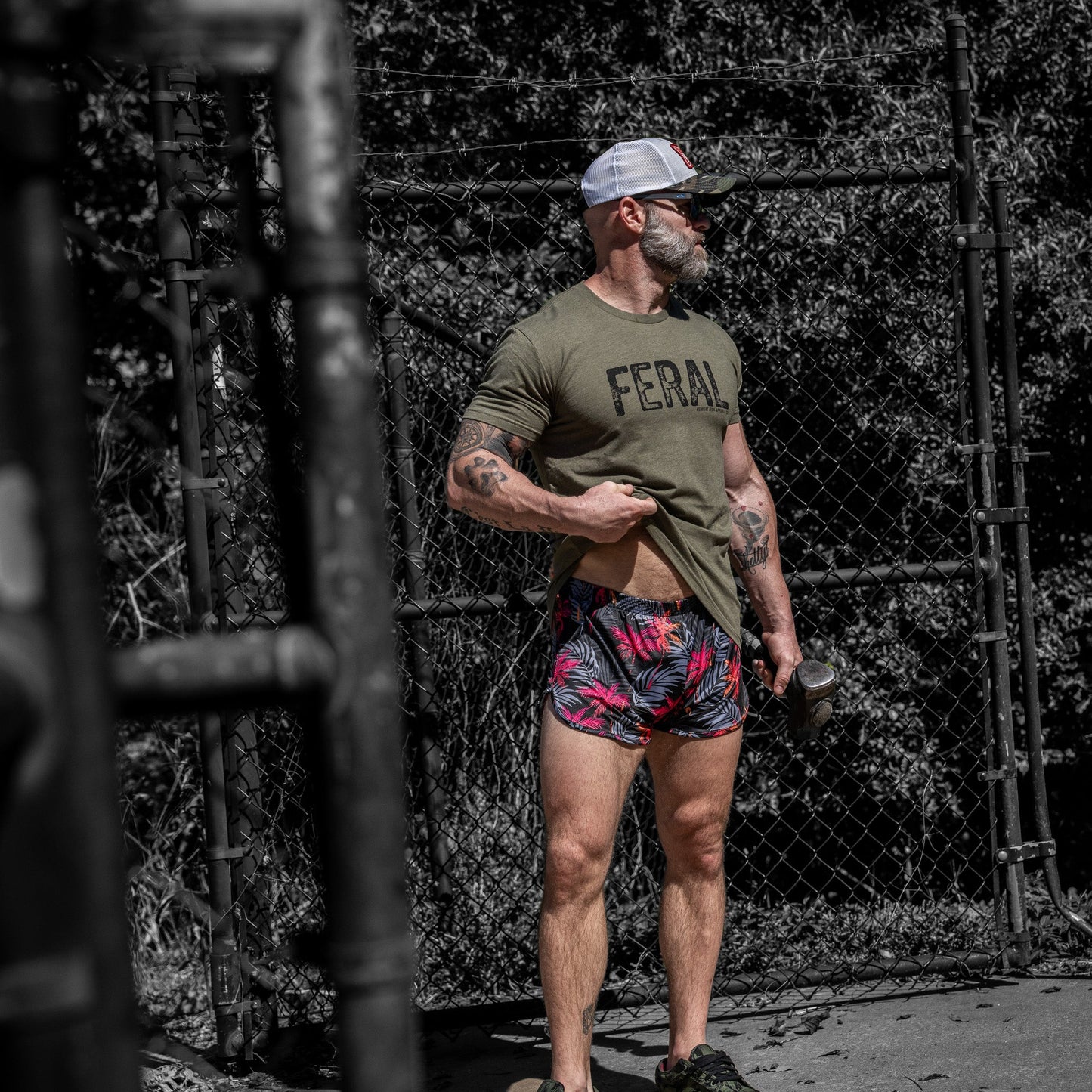 Feral Distressed Men's T-Shirt