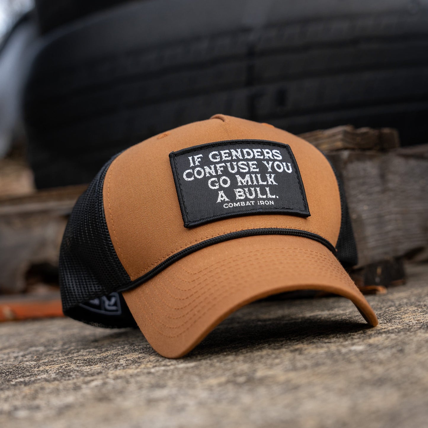 If Gender Confuses You Go Milk A Bull Patch Rope Snapback Hat