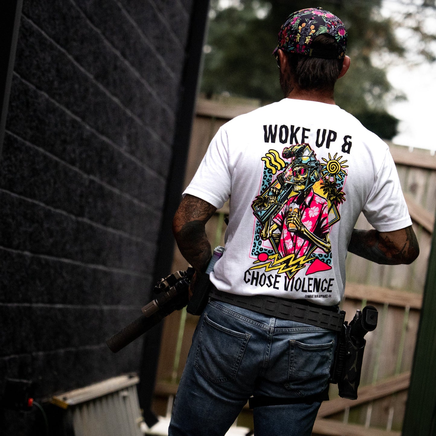 Woke Up & Chose Violence Men's T-Shirt