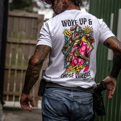 Woke Up & Chose Violence Men's T-Shirt