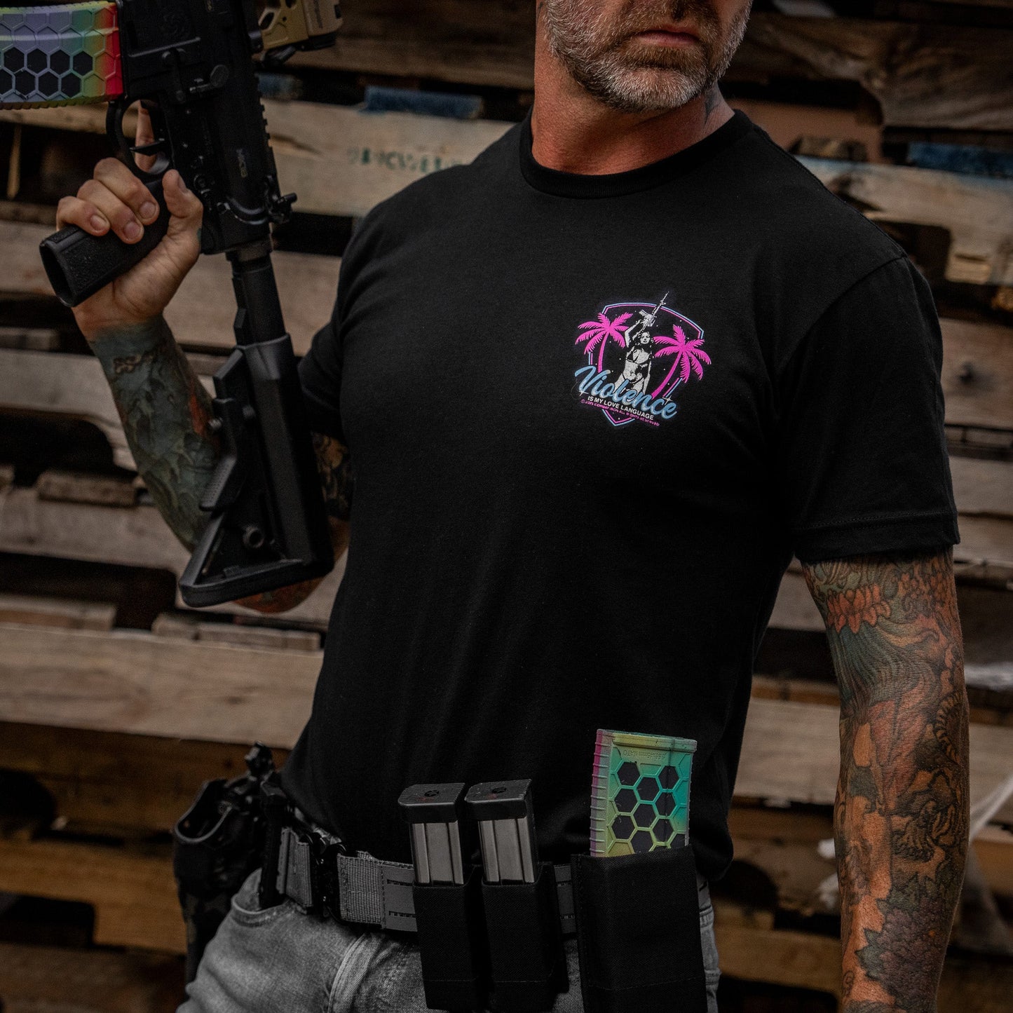 Violence Is My Love Language Men's T-Shirt