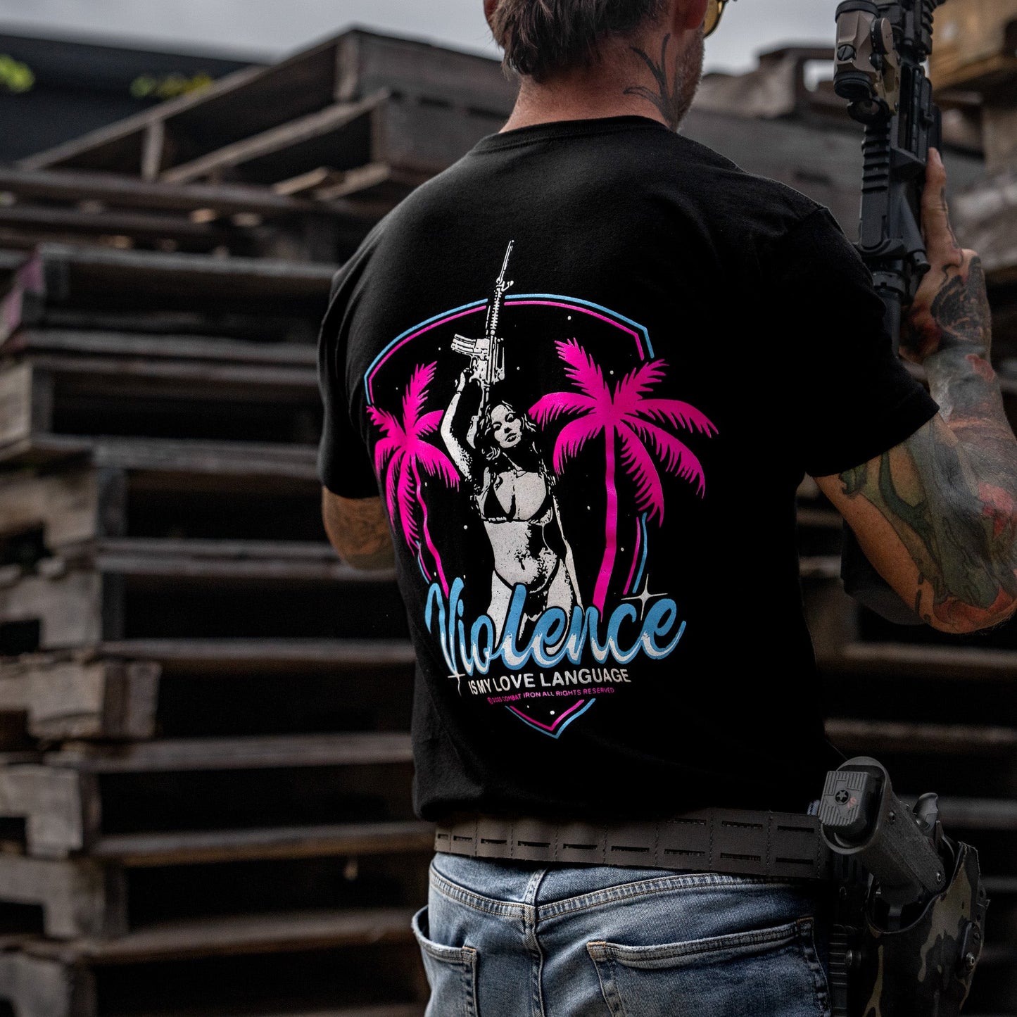 Violence Is My Love Language Men's T-Shirt