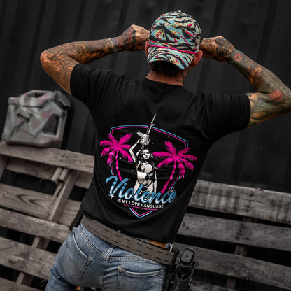 Violence Is My Love Language Men's T-Shirt