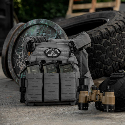 Nobody Owes You Shit Arched Velcro Patch