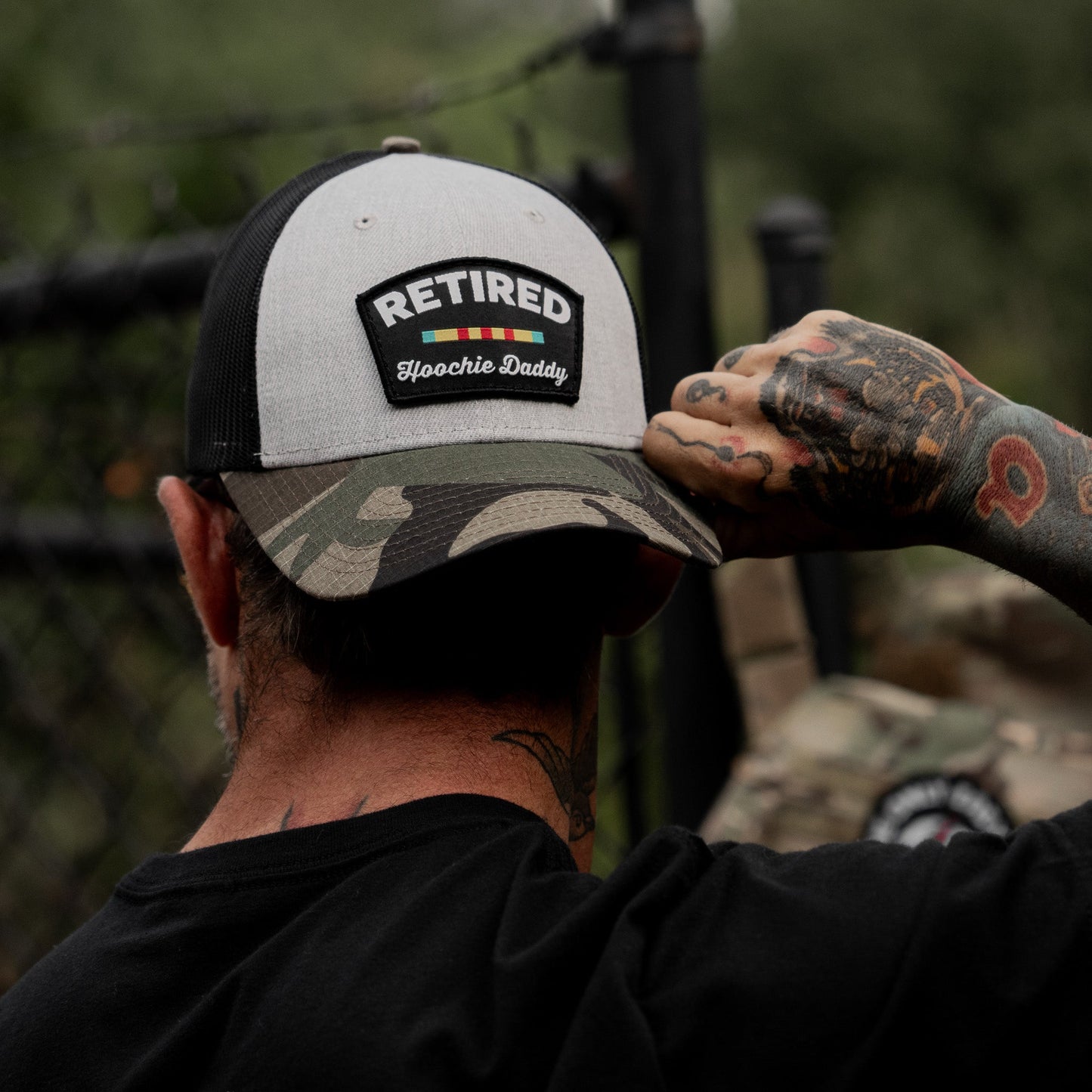 Retired Hoochie Daddy Veteran Patch Snapback Hat