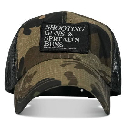 Shooting Guns and Spreading Buns Patch Ripstop Hat