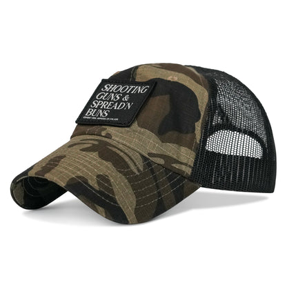 Shooting Guns & Spread'n Buns Patch RipStop Low Pro Hat