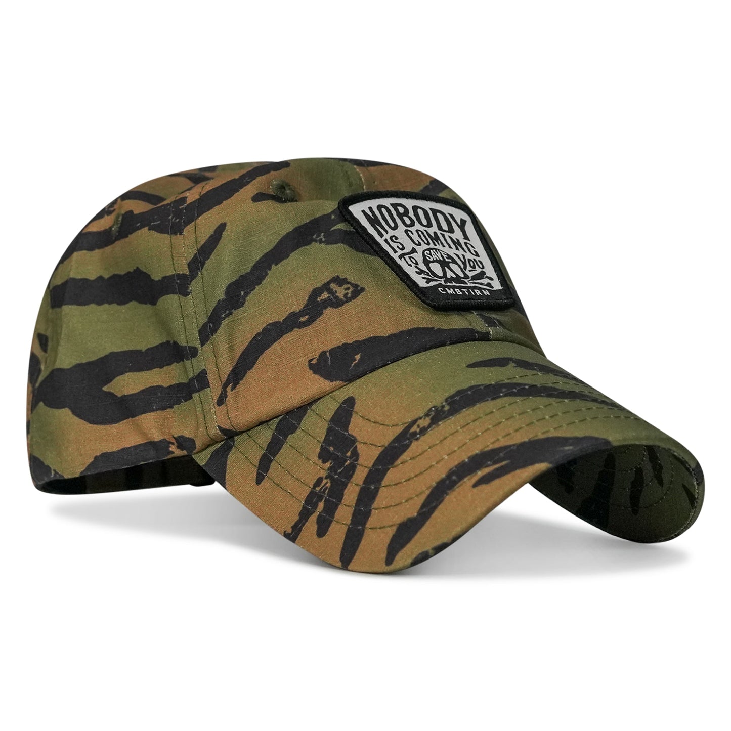 Nobody Is Coming To Save You Skull Patch RipStop Low Pro Operator Hat