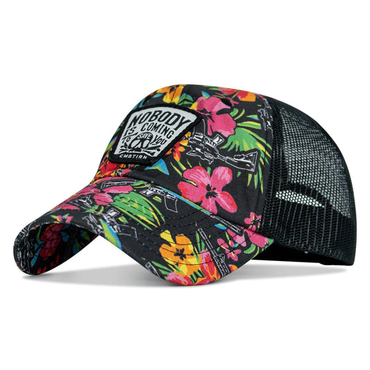 Nobody Is Coming To Save You Skull Patch Ripstop Snapback