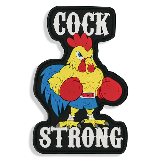 Cock Strong Boxing Chicken Pvc Patch
