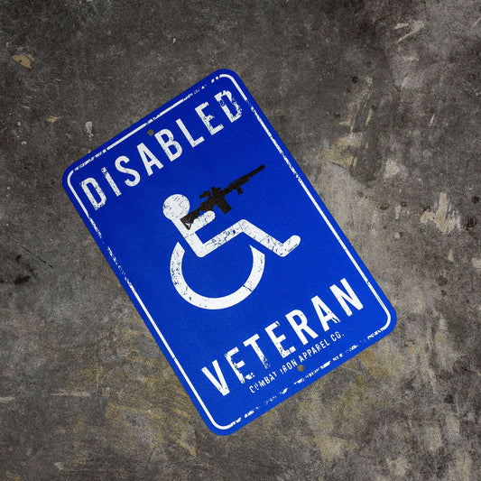 Disabled Veteran Metal Wall Mounted Sign