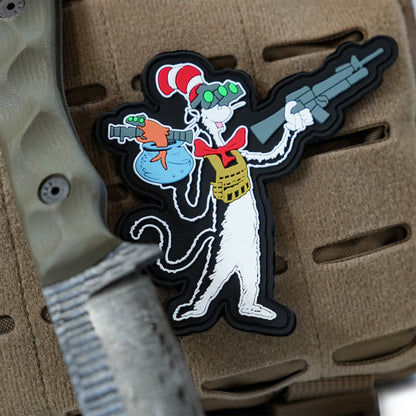 Cat with a Gat Pvc Patch