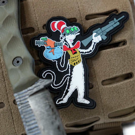 Cat with a Gat Pvc Patch