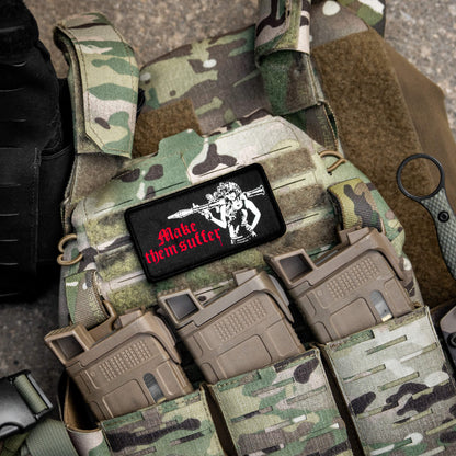 Make Them Suffer Embroidered Velcro Patch