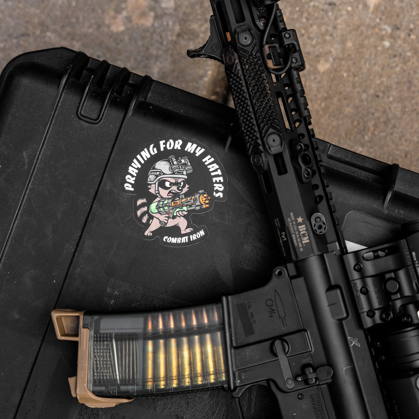 Prayin' for my haters Racoon Decal