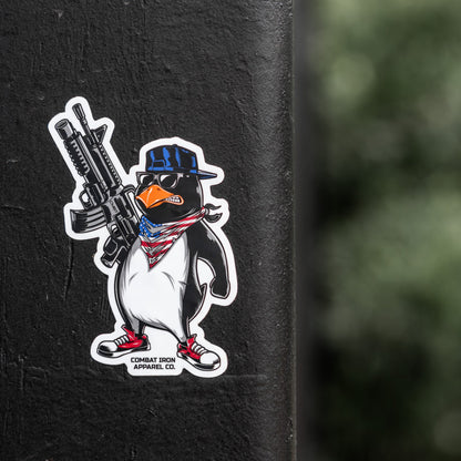 Patriotic Penguin Decal
