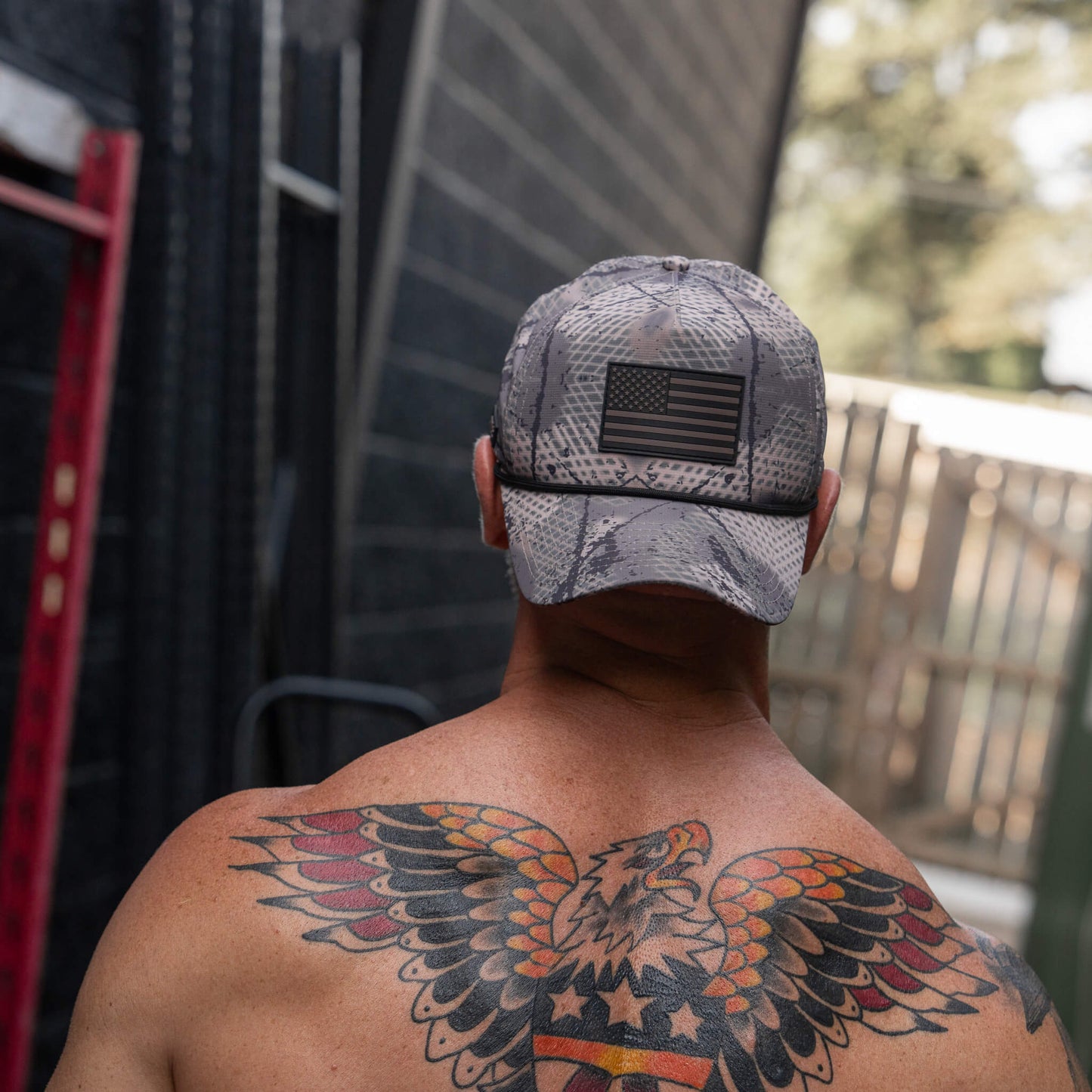 USA PVC Flag Waterproof Weekender Snapback