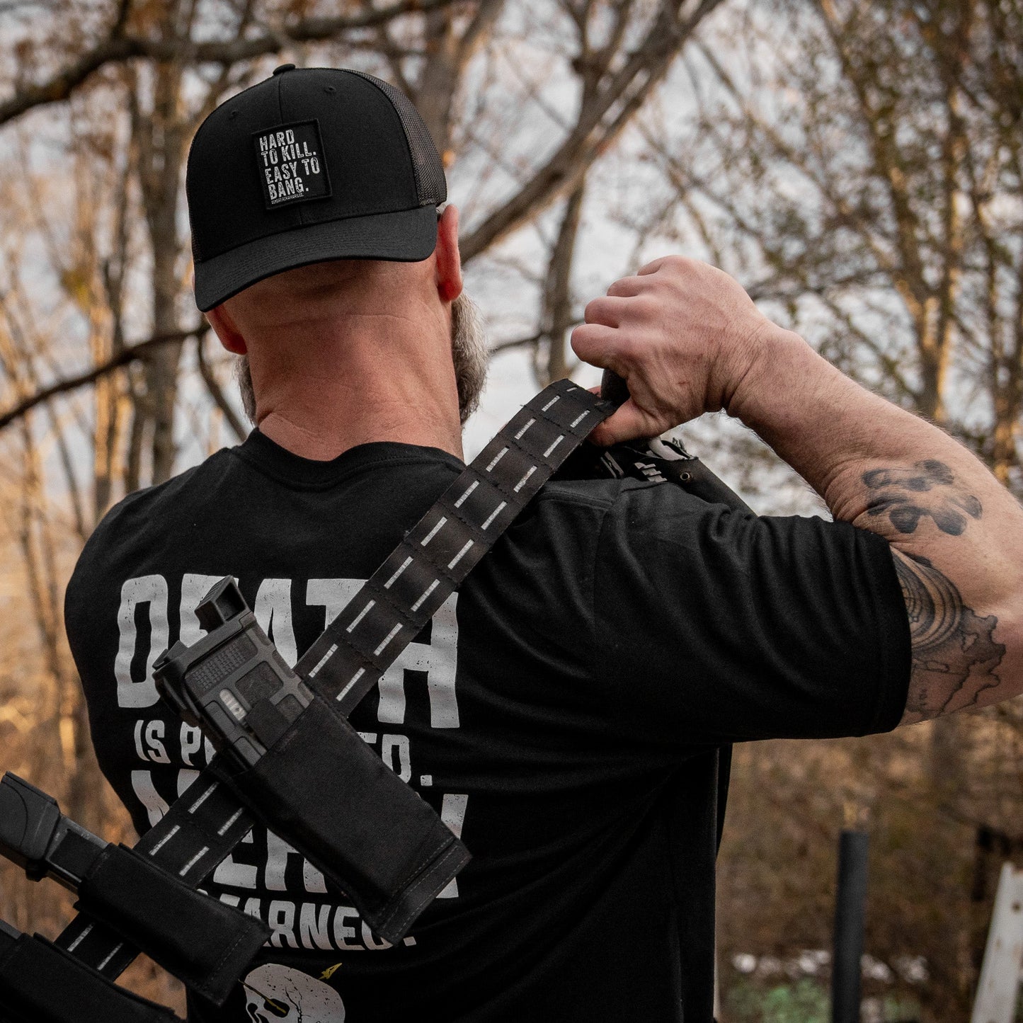 Hard to Kill. Easy to Bang. Patch Snapback Hat