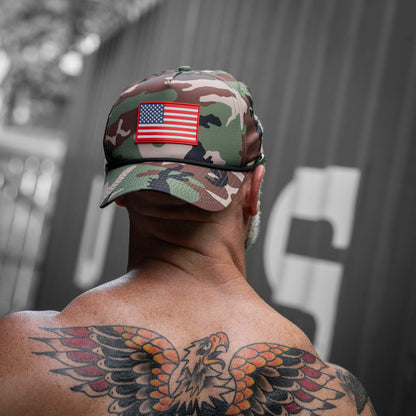 USA PVC Flag Waterproof Weekender Snapback