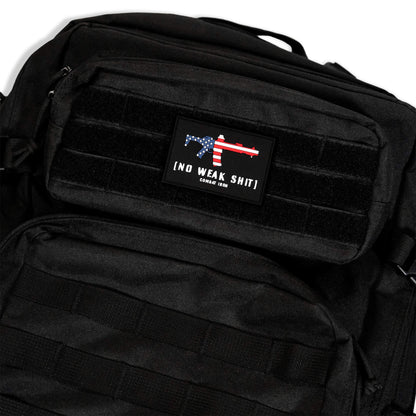 No Weak Shit American Flag Rifle PVC Patch