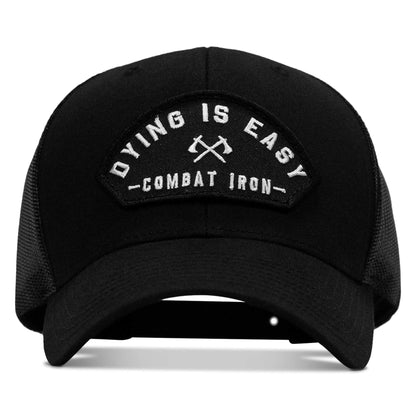 Dying Is Easy Arched Patch Snapback Hat