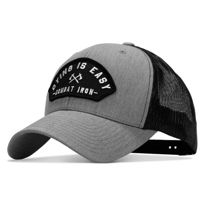 Dying Is Easy Arched Patch Snapback Hat