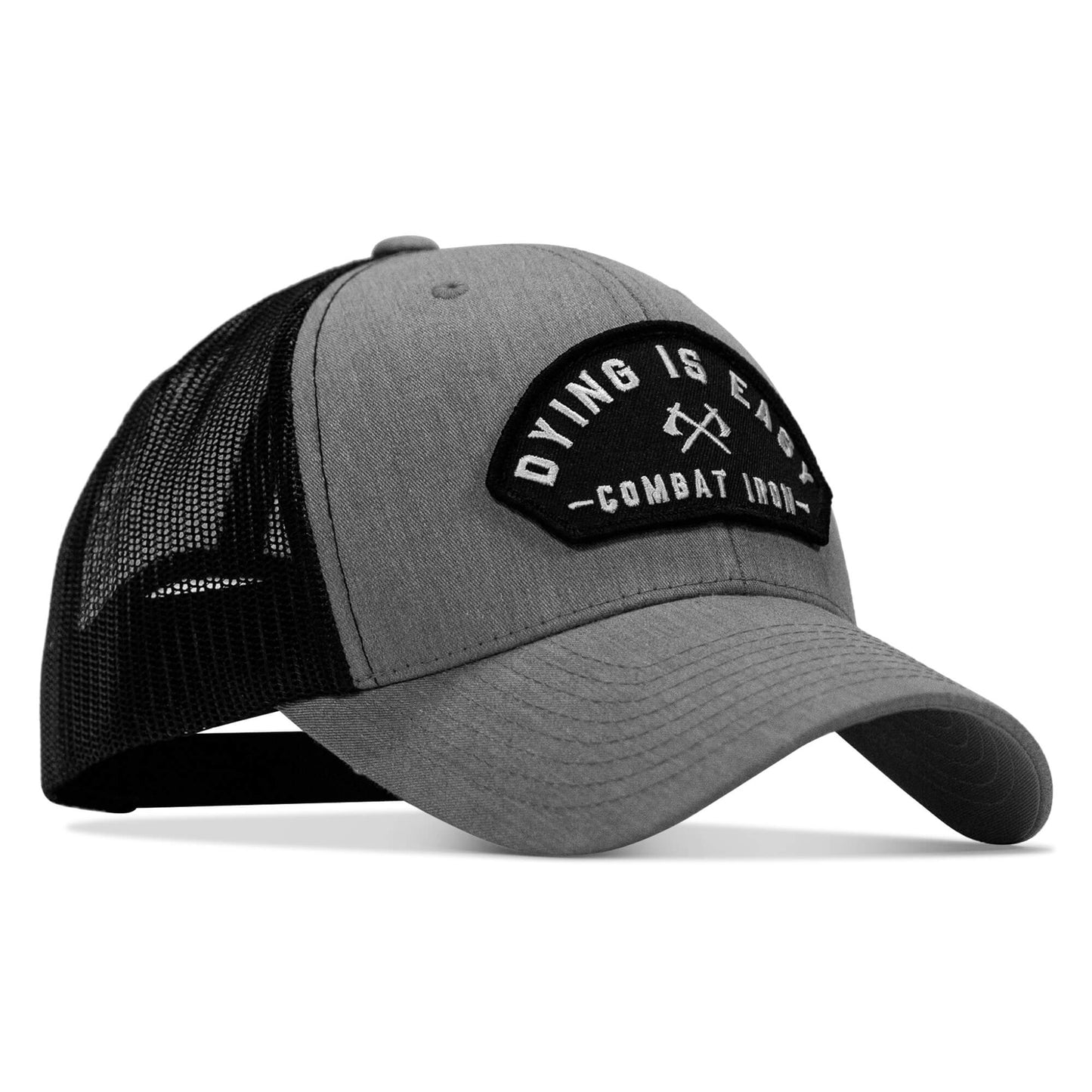 Dying Is Easy Arched Patch Snapback Hat